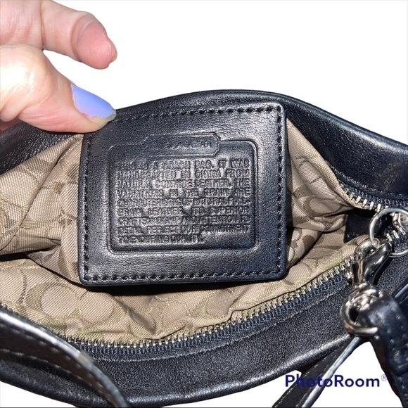 Coach Black Leather Purse Y2K Mini - Picture 5 of 5